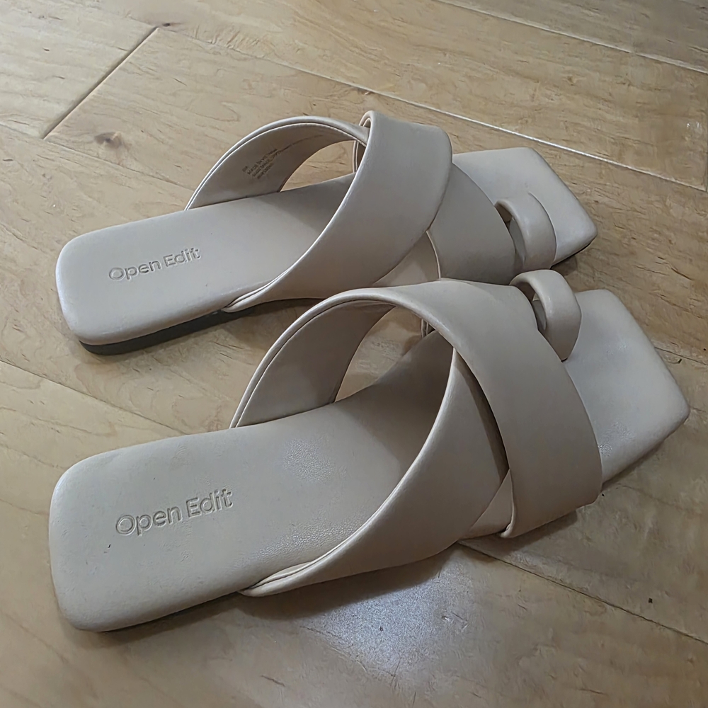 Open Edit Women's Tan Sandals